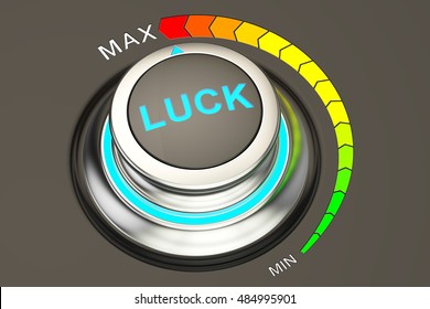 high level of luck concept, 3D rendering