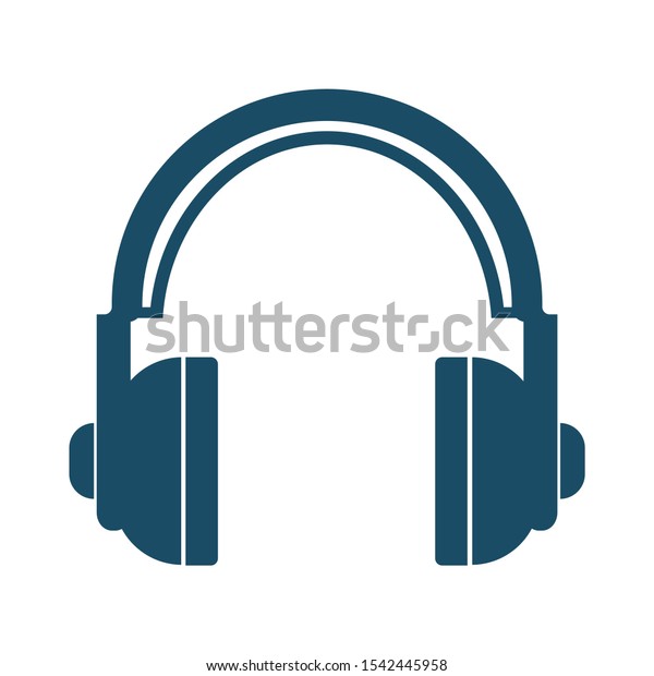 High quality dark blue flat\
headphone icon for web site designs, mobile apps and social media\
posts.