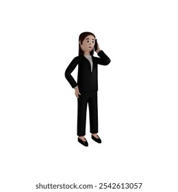 High Resolution 3D Businesswoman in Formal
Attire Talking on Phone - Powered by Shutterstock