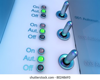 High Resolution 3d Render Control Panel Stock Illustration 80248693 ...