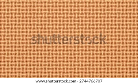 High resolution close up of a light brown synthetic woven mesh material with a repetitive uniform pattern.