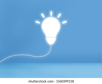 High Resolution Empty Room Glowing Bulb Stock Illustration 1560399158 ...