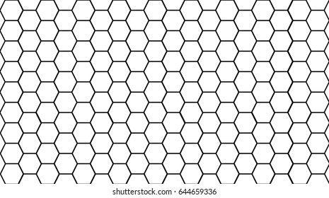 High Resolution Hexagon Pattern Background Black Stock Illustration ...