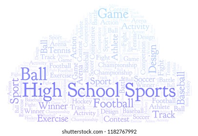 High School Sports Word Cloud.