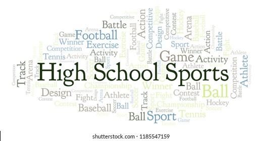 High School Sports Word Cloud.