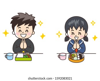 High School Students Eat Lunch