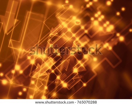 High speed abstract technology background with arrows. Abstract illustration