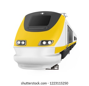 High Speed Train Isolated. 3D Rendering