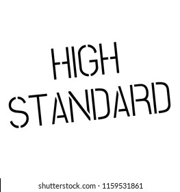 High Standard Stamp On White Background