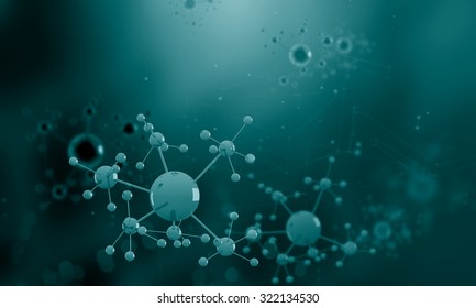 High Tech Background Concept With Molecule Chain