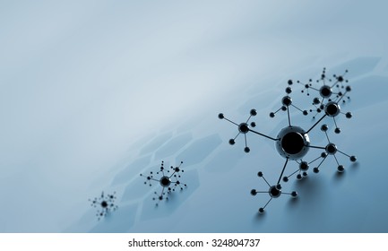 High Tech Background Concept With Molecule Chain