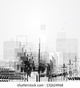High Tech Computer Technology Concept Business Stock Illustration ...