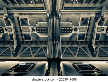 High Tech Corridor, 3d Illustration