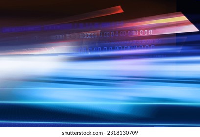 High technology abstract background design with light effect, 3d illustration