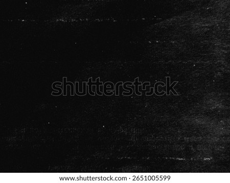 High-contrast black texture with subtle dust, scratches, and noise. Perfect for adding vintage film effects, retro aesthetics, or distressed overlays in creative projects. Add Screen Filter