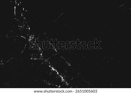 High-contrast black texture with subtle dust, scratches, and noise. Perfect for adding vintage film effects, retro aesthetics, or distressed overlays in creative projects. Add Screen Filter