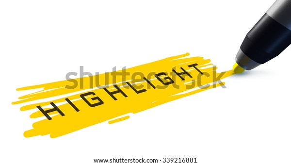 highlight-word-stock-illustration-339216881