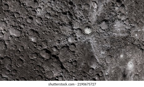 A Highly Detailed 3d Render Of The Lunar Surface. Some Elements Of This Image Provided By NASA.