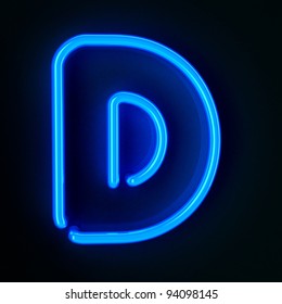 Neon Blue Letter D High Res Stock Images Shutterstock
