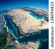 arab gulf map 3d