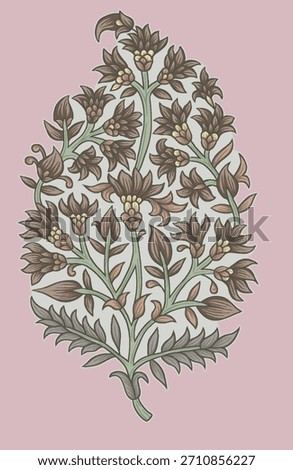 
A highly detailed,vertically oriented illustration showcasing several distinct, contiguous border patterns