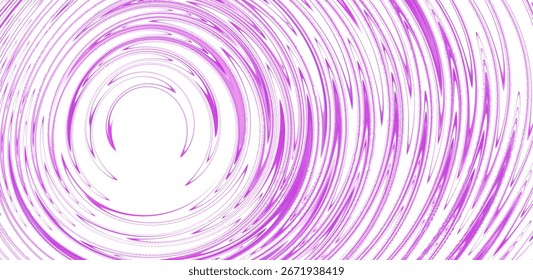 highly dynamic white abstract background with magenta concentric circle pattern.