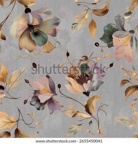 High-quality repeat pattern created for textile industry and digital usage.