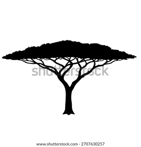 “A high-quality tree silhouette vector with clean edges and solid black fill. Ideal for branding, nature designs, logos, landscapes, posters, and digital artwork. Perfect for commercial use and scalab