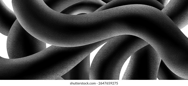 Una ilustración 3D abstracta