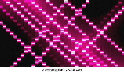 Highresolution abstract image with dynamic diagonal neon light streaks in vivid pink and purple