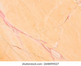 A highresolution image showcasing a peachcolored marble texture with delicate pink veining The background features a full frame view of the stone's natural pattern
