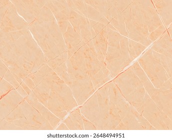 A highresolution image showcasing a peachcolored marble texture with delicate white and light orange veining throughout The background features a seamless pattern.