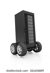 Highspeed Server Concept Cloud Computing Storage Stock Illustration