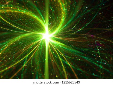 Hight Energy Hadron Collision Quantum Physics Concept  - Subatomic Particle Fission - Quantum Jump, Entanglement, Tunelling Effect 
