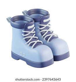 Hiking Boots 3D Icon Illustration - Powered by Shutterstock