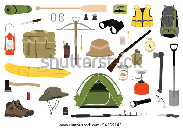 hiking and camping gear