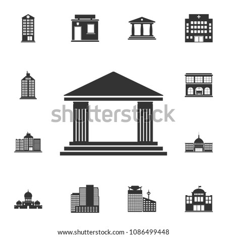 Historical building icon. Simple element illustration. Historical building symbol design  from Buildings collection set. Can be used for web and mobile on white background