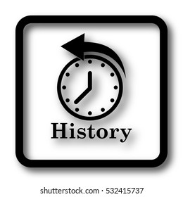 History Icon Black Website Button On Stock Illustration 532415737 ...