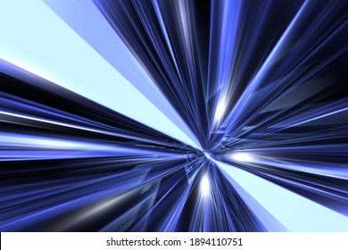 Hi-tech Digital Speed Warp Hole Or Tunnel Abstract Hi Speed Transfer Digital Technology For Background And Wallpapers.