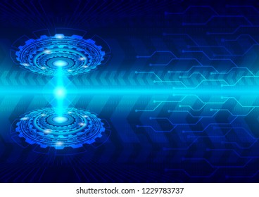 Hi-tech technology concept, abstract background. Illustration use for decorating websites, applications and graphics. - Shutterstock ID 1229783737