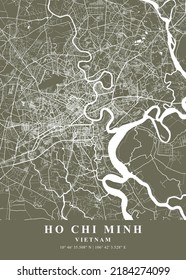 Ho Chi Minh    Vietnam Fir Plane Map