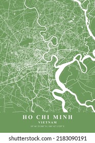 Ho Chi Minh    Vietnam Jade Plane Map
