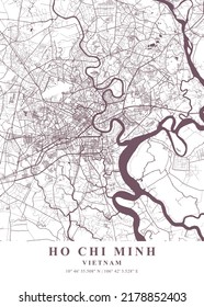 Ho Chi Minh    Vietnam Orchid Plane Map