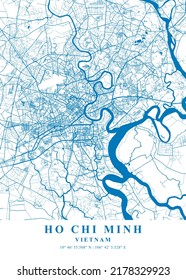 Ho Chi Minh    Vietnam Spring Plane Map