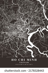 Ho Chi Minh    Vietnam Wolf Plane Map