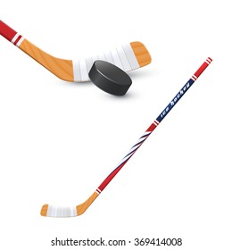 Hockey Stick And Puck