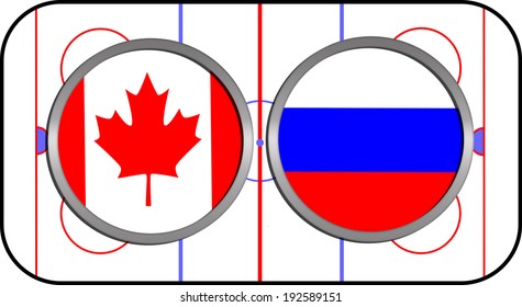 Hockey World Championship Canada Vs. Russia