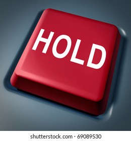 Hold Button Investment Stock Decision Market Conservatism Undecided