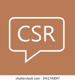 Holding CSR Corporate Social Responsibility, Business Concept