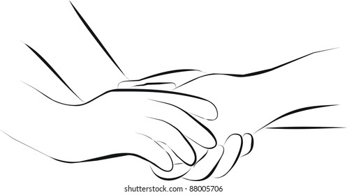 holding hand with care - Powered by Shutterstock